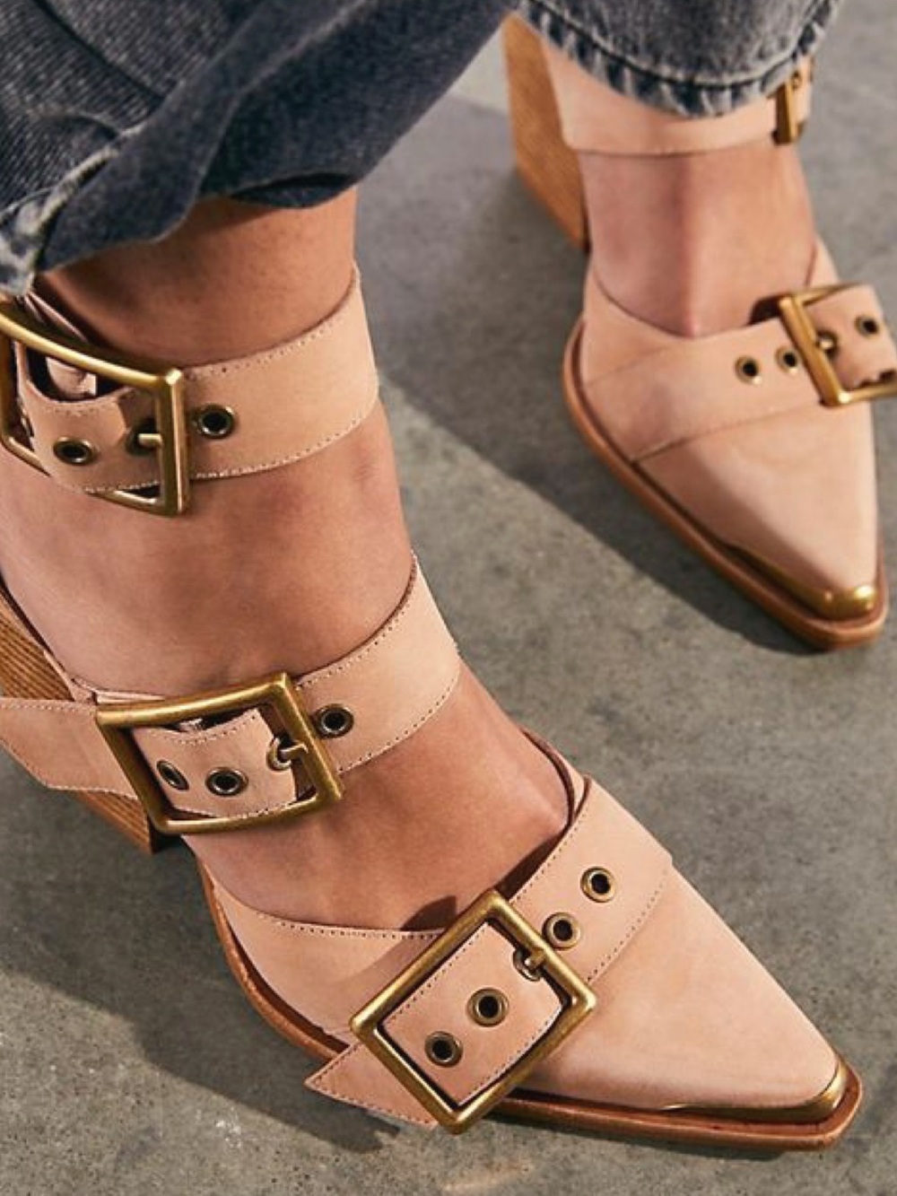 🆕 Jeffrey Campbell} Hendrix Leather Heels